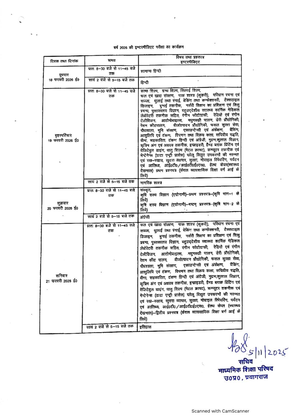 UP Board Exam Date 2026: 18 फरवरी से शुरू होंगी 10वीं-12वीं की परीक्षाएं